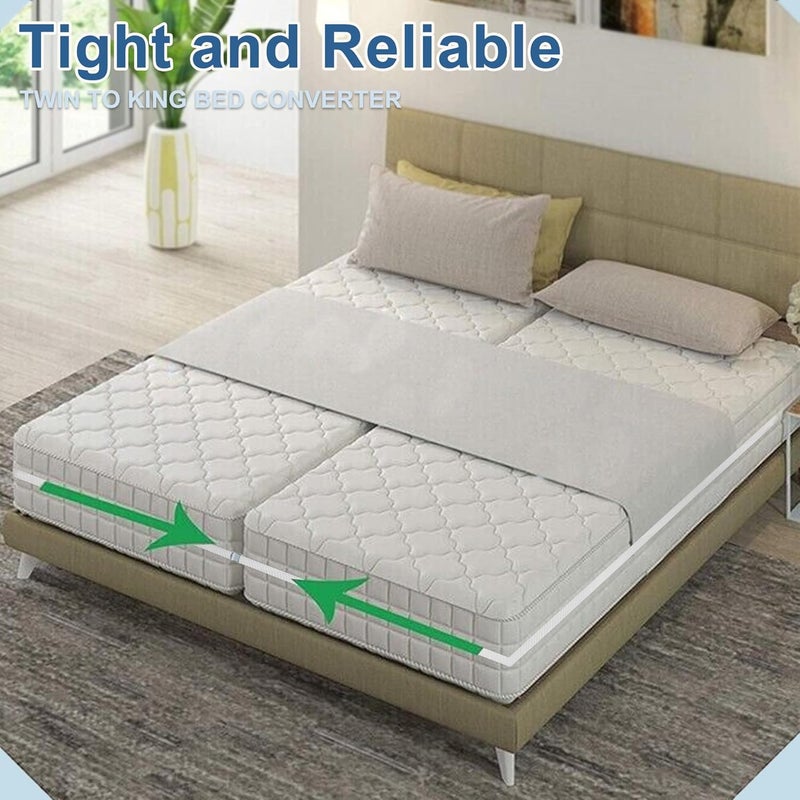 Consss Store 33ft Long Twin Bed Connector, Twin Mattress Connector to Make King, Adjustable Bed Bridge Twin to King Daybed Converter, Sturdy Durable Without Deformation - Image 2